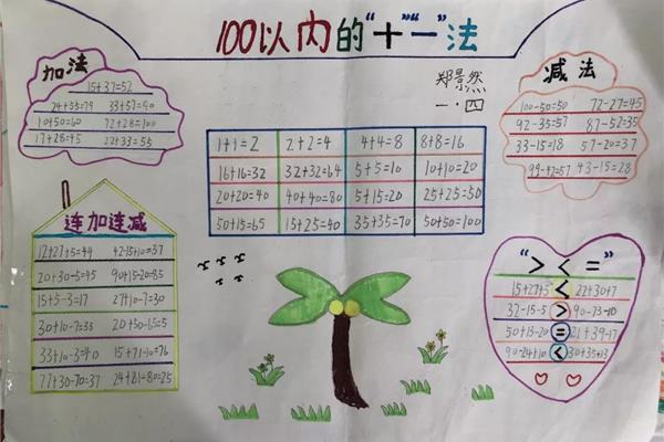数学小报一年级