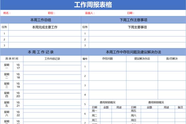 本周工作总结