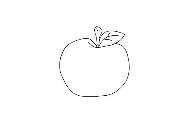 苹果图片简笔画