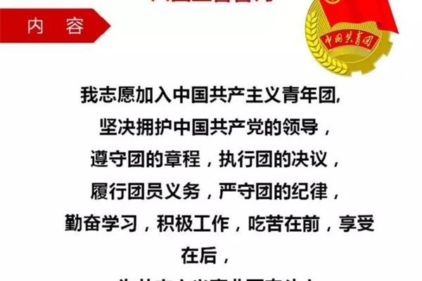 入团宣誓誓词