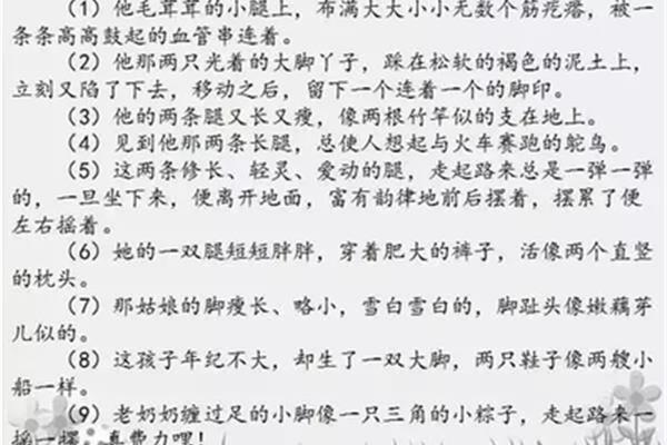 外貌描写的句子