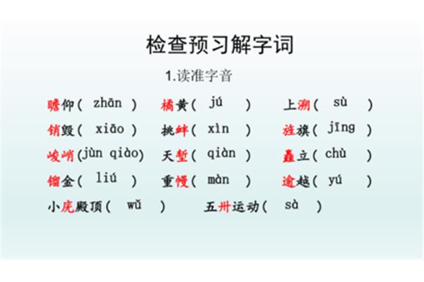 瞻仰的拼音