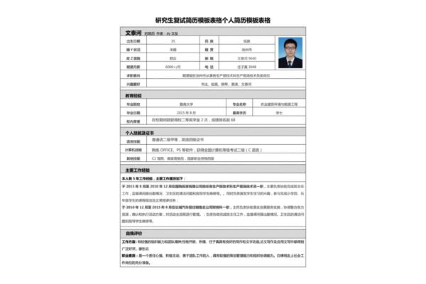 简介个人简历