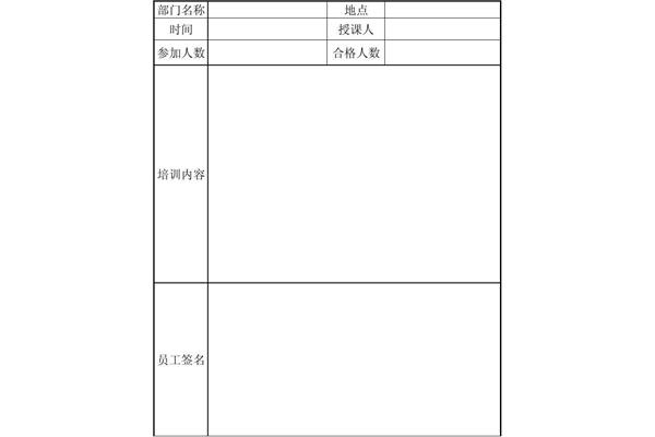 消防安全培训记录