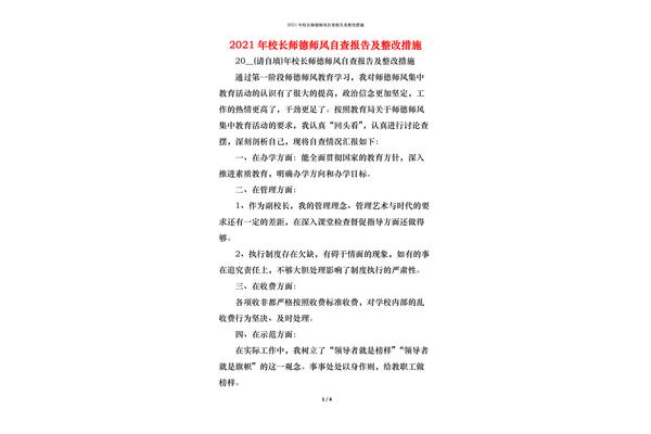 师德师风整改措施