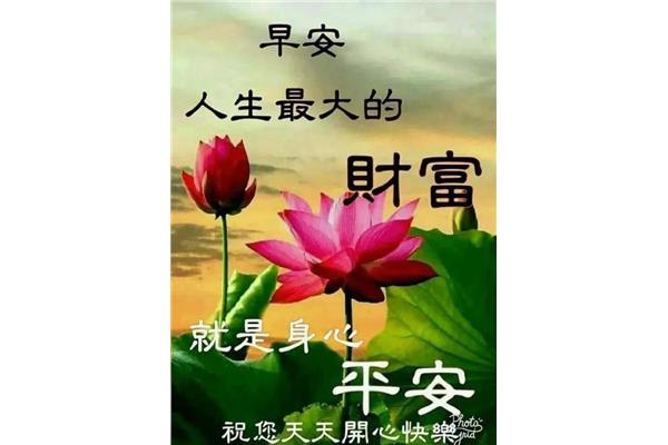 每日清晨祝福语
