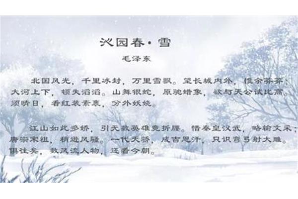和雪有关的诗