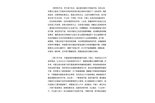 政治表现自我评价