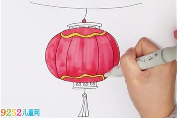 灯笼怎么涂色